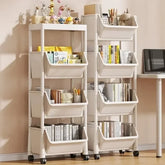 Trolley Bookshelf Kitchen Storage Slit Storage Cabinet Bathroom Living Room Home Organizer Rack Kitchen Corner Narrow - MyEmpired