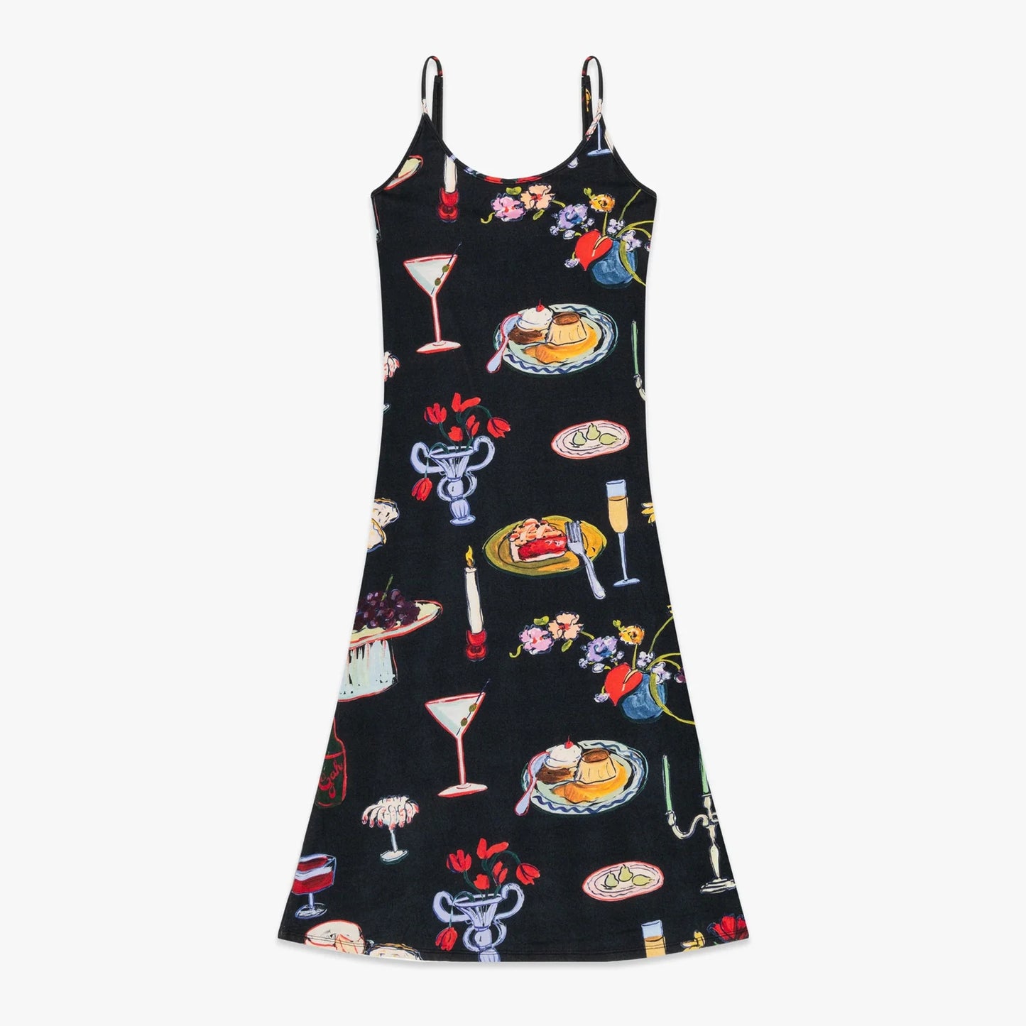 Women Cami Dress Table Collection Print Sleeveless Backless Slip Dress Midi Bodycon Dress 90S Aesthetic E-Girl Party Dresses