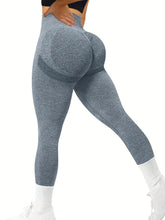 Seamless Butt Lifting Workout Leggings For Women, High Waist Yoga Compression Tights Pants, Women&