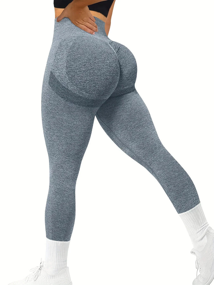 Seamless Butt Lifting Workout Leggings For Women, High Waist Yoga Compression Tights Pants, Women&