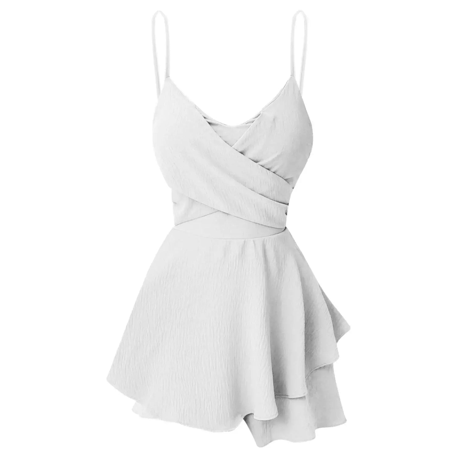 Suspender V-Neck Sexy Mini Short - MyEmpired