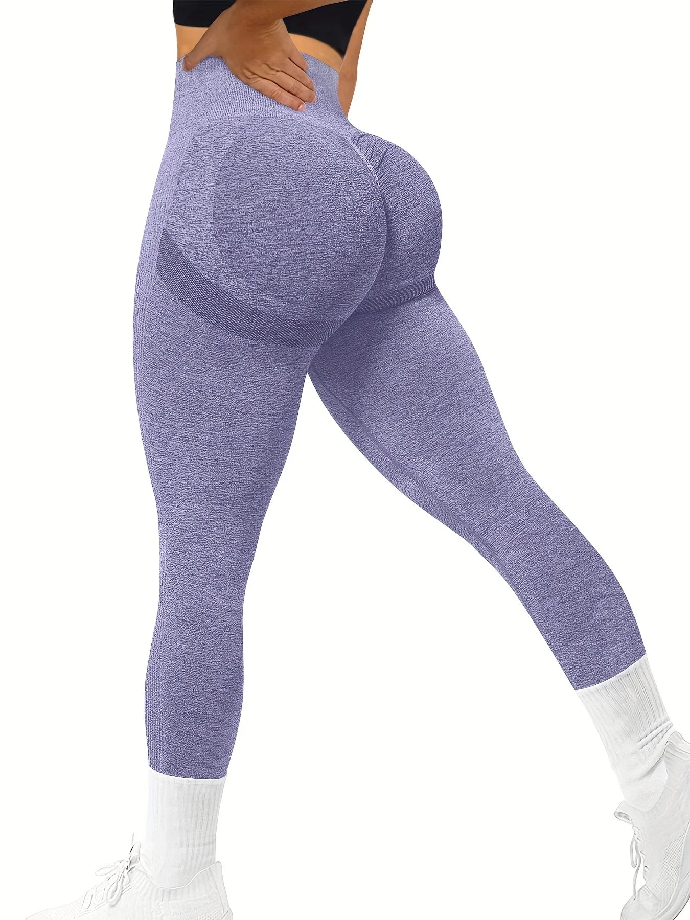 Seamless Butt Lifting Workout Leggings For Women, High Waist Yoga Compression Tights Pants, Women&
