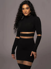 Articat Mesh Patchwork Perspective Long Sleeve - MyEmpired