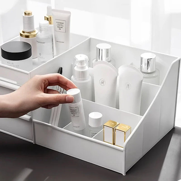 Makeup Organizer for Cosmetic Large Capacity Cosmetic Storage Box Organizer Desktop Jewelry Nail Polish Makeup Drawer Container - MyEmpired