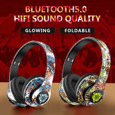 LED Graffiti Foldable Wireless Bluetooth Headphones - MyEmpired
