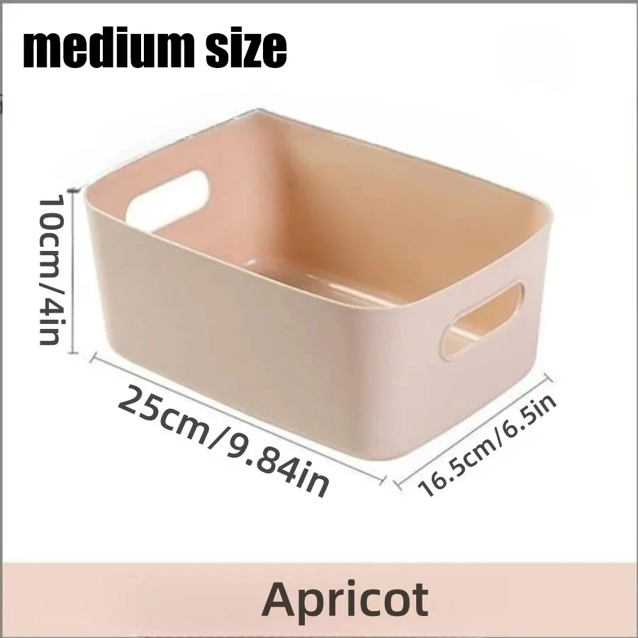 Desktop storage box cosmetics miscellaneous items snacks storage basket kitchen organizing box household drawer plastic storage - MyEmpired