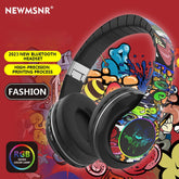 Glowing Bluetooth Headphones Graffiti Wireless Earphones - MyEmpired