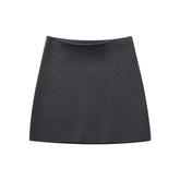 TRAFZA 2024 Spring Summer Sexy Solid Knitted Women Suits Fashion Nightclub V Neck Single Breasted Shirts+Chic Mini Pencil Skirts - MyEmpired