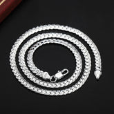 18K Gold/Silver Color 6mm Full Sideways Necklace - MyEmpired