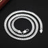 18K Gold/Silver Color 6mm Full Sideways Necklace - MyEmpired