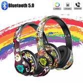 LED Graffiti Foldable Wireless Bluetooth Headphones - MyEmpired