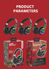 Glowing Bluetooth Headphones Graffiti Wireless Earphones - MyEmpired