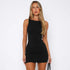 CUTENOVA Summer Casual Fashion Mini Sleeveless Wrap Y2K Basic Vest Dress Oufits Sexy Elegant Women Club Party Evening Dress 2024 - MyEmpired