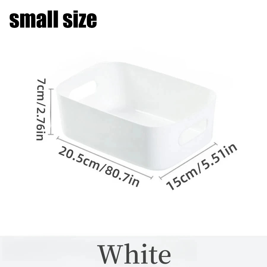 Desktop storage box cosmetics miscellaneous items snacks storage basket kitchen organizing box household drawer plastic storage - MyEmpired