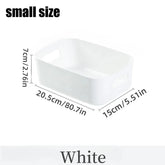 Desktop storage box cosmetics miscellaneous items snacks storage basket kitchen organizing box household drawer plastic storage - MyEmpired