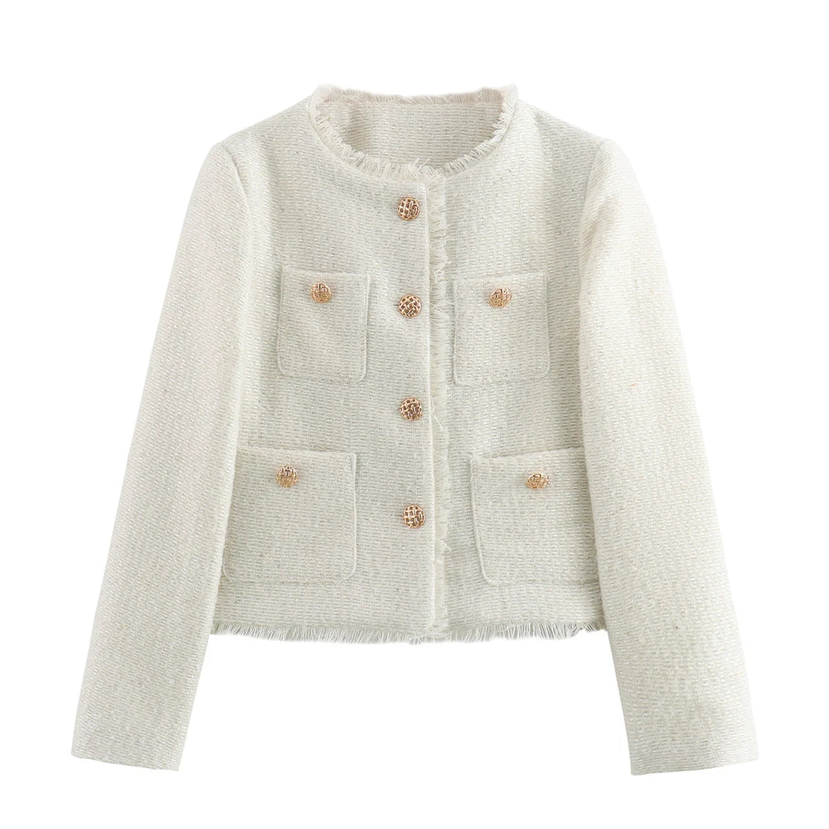 Chic Female Tweed Jacket Coat - MyEmpired