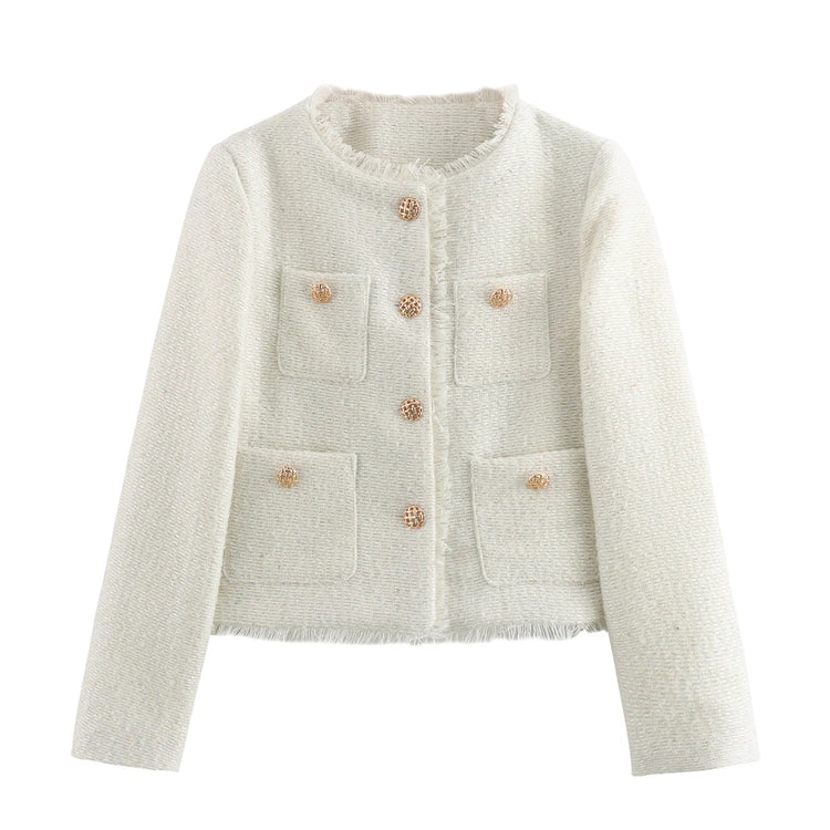 Chic Female Tweed Jacket Coat - MyEmpired