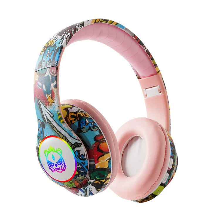 Wireless Bluetooth Headphones Graffiti Design Earphones - MyEmpired