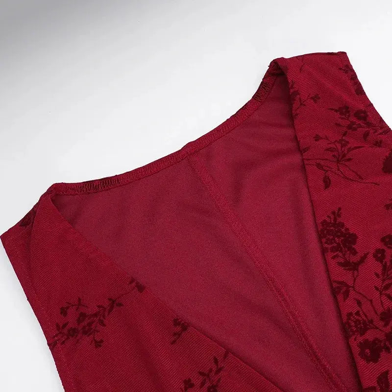 Deep v-neck Dress - MyEmpired