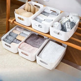 Desktop storage box cosmetics miscellaneous items snacks storage basket kitchen organizing box household drawer plastic storage - MyEmpired