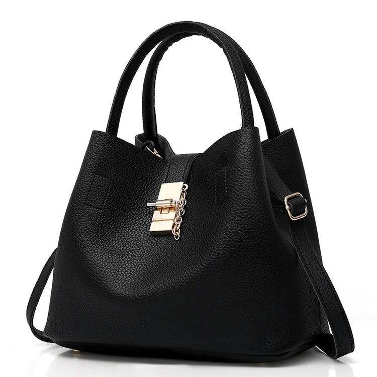Lychee pattern PU Portable bucket bag - MyEmpired