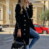 Elegant Casual Woollen Overcoat Buckle - MyEmpired