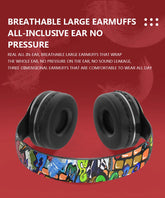 Glowing Bluetooth Headphones Graffiti Wireless Earphones - MyEmpired