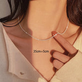 Necklace Silver Color Sparkling - MyEmpired