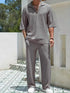half-sleeved shirt loose drawstring pants Two-piece beach Suit - MyEmpired