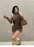 Sexy Slim Fit Chic Dress Summer Fashion Solid Color High Neck Women Sleeveless Mini Dresses Casual Evening Party Club Vestidos - MyEmpired
