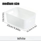 Desktop storage box cosmetics miscellaneous items snacks storage basket kitchen organizing box household drawer plastic storage - MyEmpired