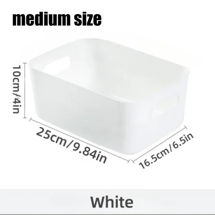 Desktop storage box cosmetics miscellaneous items snacks storage basket kitchen organizing box household drawer plastic storage - MyEmpired