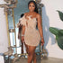 Sexy Club Party Night Feathers Rhinestones Birthday Dresses for Woman Elegant Backless Diamond Sheer Mesh Bodycon Dress Vestidos - MyEmpired