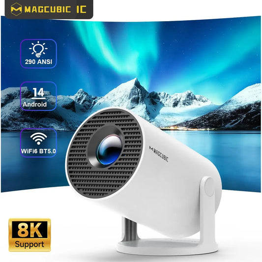 Projector HY300 Pro 8K Android 14 Dual Wifi6