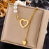 XIYANIKE 316L Stainless Steel Gold Color Love Heart Necklaces For Women Chokers 2021Trend Fashion Festival Party Gift Jewelry - MyEmpired