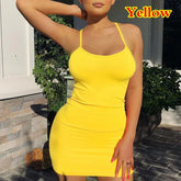 Summer Spaghetti Strap Mini Dress - MyEmpired