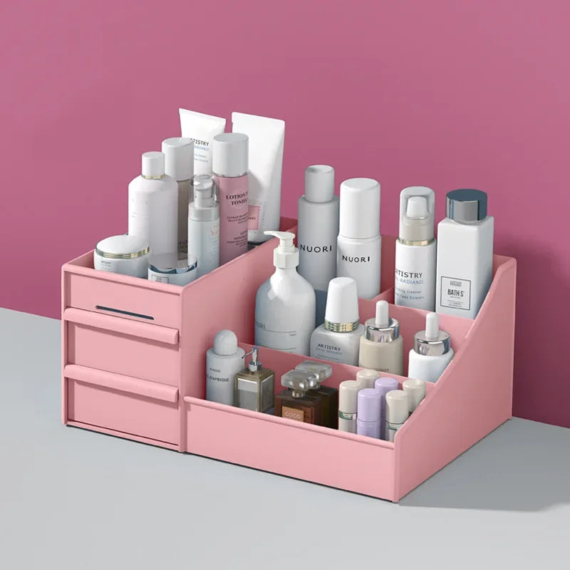 Makeup Organizer for Cosmetic Large Capacity Cosmetic Storage Box Organizer Desktop Jewelry Nail Polish Makeup Drawer Container - MyEmpired