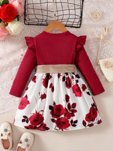 1-7 Years Children Girls New Year Dress Red - MyEmpired
