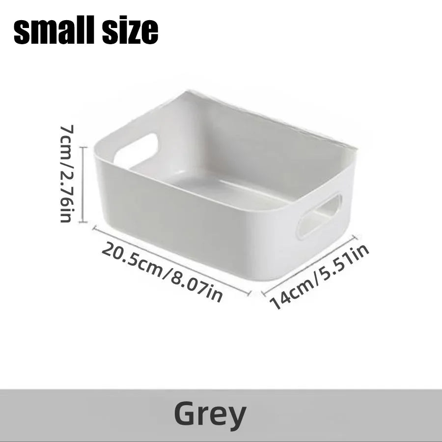 Desktop storage box cosmetics miscellaneous items snacks storage basket kitchen organizing box household drawer plastic storage - MyEmpired