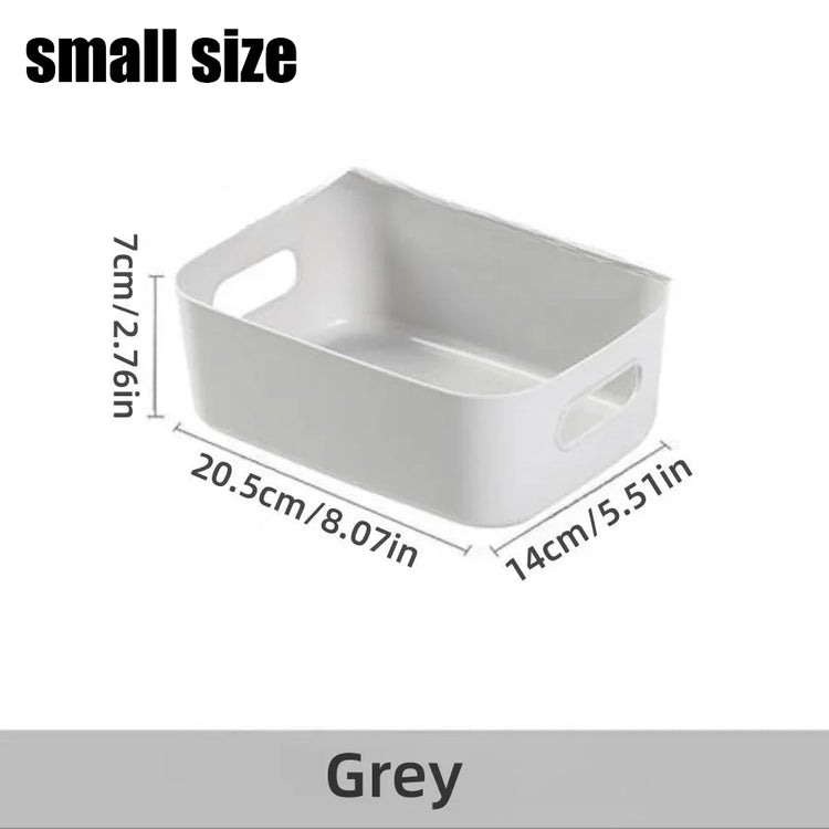 Desktop storage box cosmetics miscellaneous items snacks storage basket kitchen organizing box household drawer plastic storage - MyEmpired