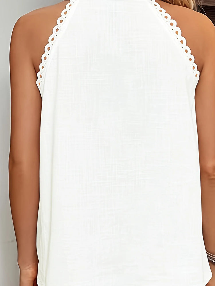 Plus Size Floral Print Tank Top, Vacation Style Sleeveless V Neck Top For Summer & Spring, Women&
