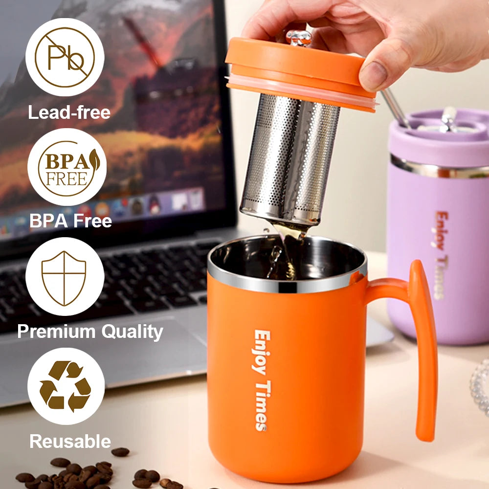 500ml 304 Stainless Steel Coffee Mug - MyEmpired