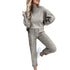 Sweatshirt Sweatpants Suit Elastic Waist Lady Sweatshirt Trousers Suit Long Sleeves Lady Sweatshirt Trousers Suit - MyEmpired