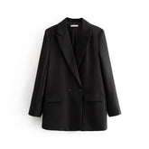 TRAF Blazer Woman Black Beige Khaki Blue Green Gray Women coat Fashion Office Wear Women&