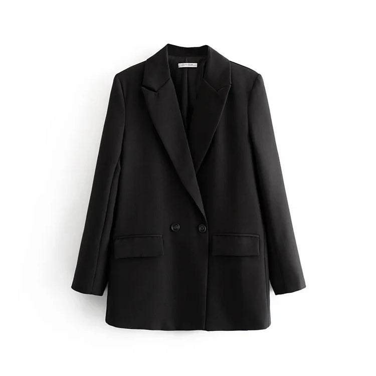 TRAF Blazer Woman Black Beige Khaki Blue Green Gray Women coat Fashion Office Wear Women&