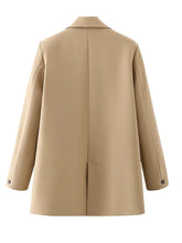 TRAF Blazer Woman Black Beige Khaki Blue Green Gray Women coat Fashion Office Wear Women&