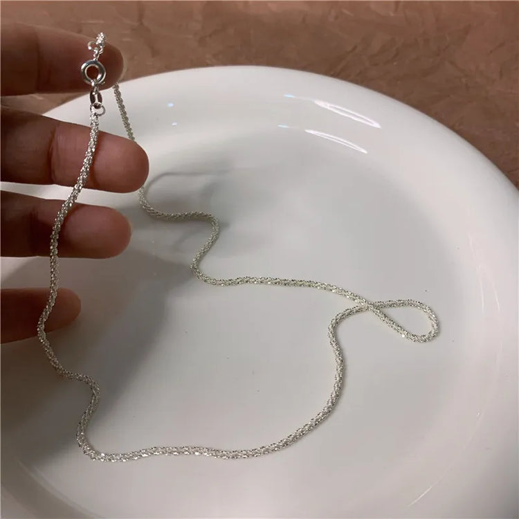 Popular Sparkling Necklace For Women Clavicle Chain Choker Fashion Jewelry Wedding Party Birthday Gift - MyEmpired