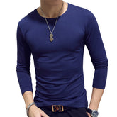 Turtleneck For Men Solid Color Slim Elastic Thin Pullover Spring Autumn Underwear Turtleneck Men Knitting Blouse Base Tshirt Top - MyEmpired