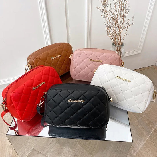 Tassel Small Messenger Bag For Women 2024 Trend Lingge Embroidery Camera Female Shoulder Bag Fashion Chain Ladies Crossbody Bags - MyEmpired