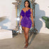 Sexy Club Party Night Feathers Rhinestones Birthday Dresses for Woman Elegant Backless Diamond Sheer Mesh Bodycon Dress Vestidos - MyEmpired